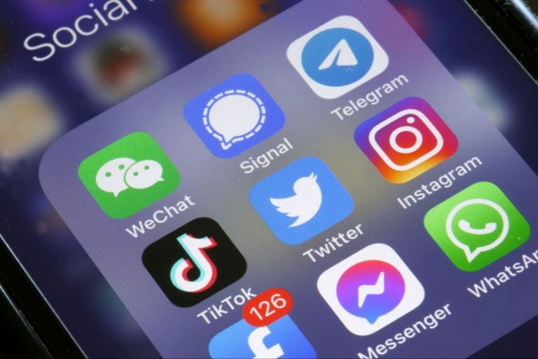 Logos das redes sociais