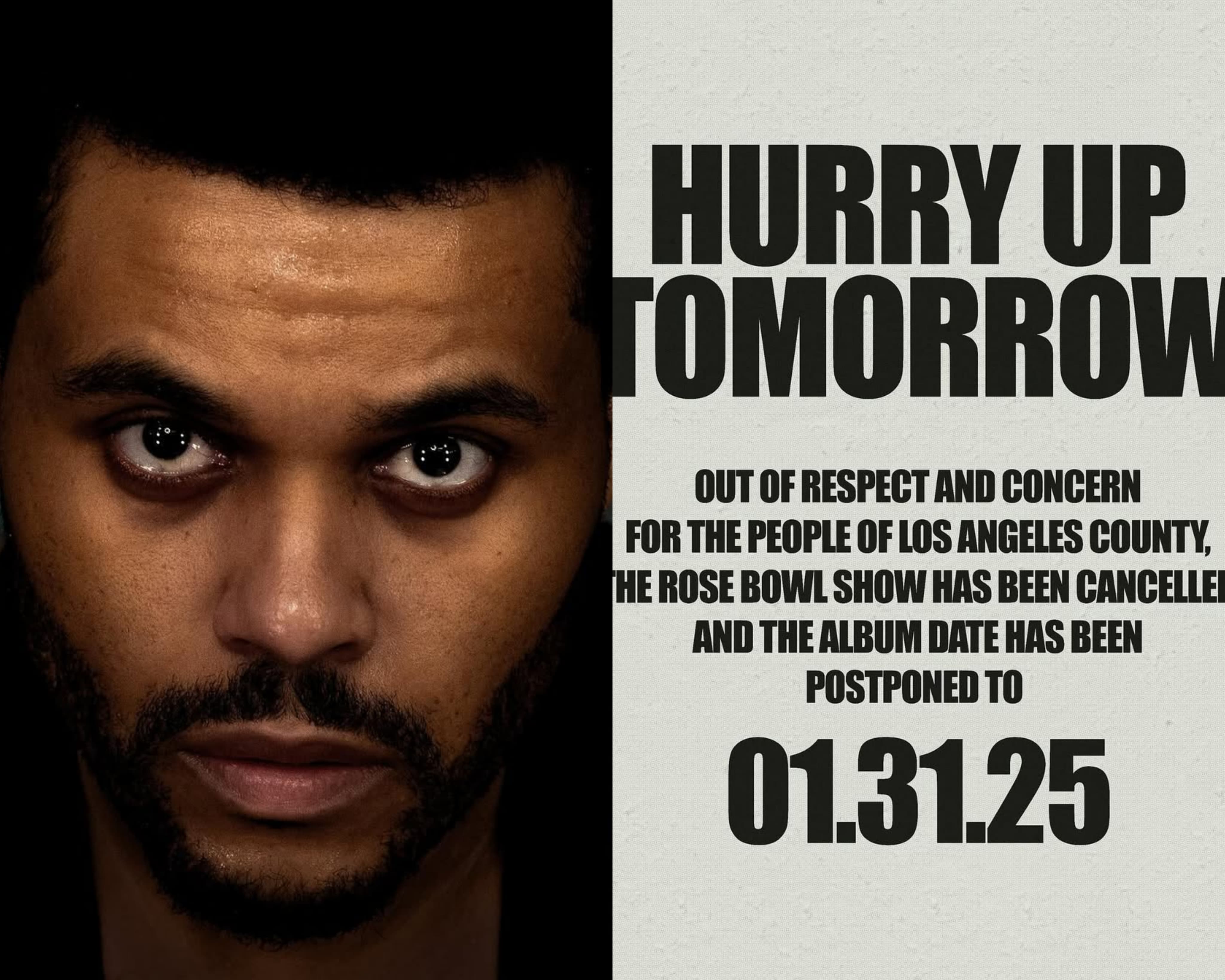 The Weeknd adia lançamento de novo álbum por conta dos incêndios (Crédito: Divulgação)