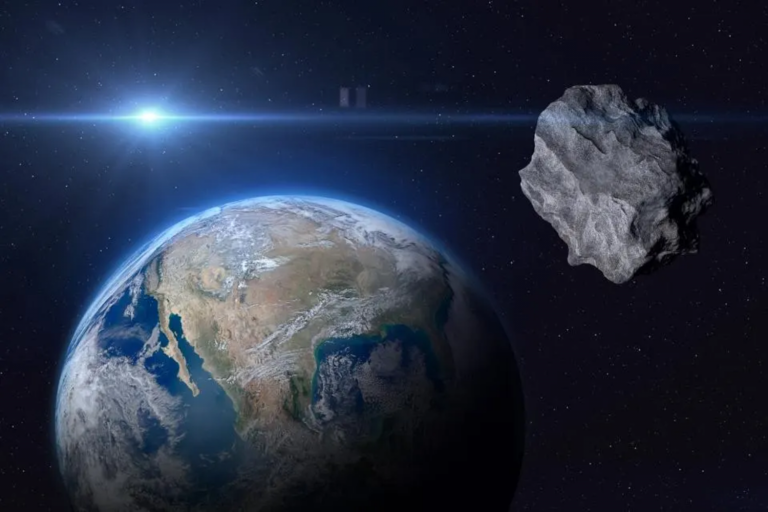 Imagem ilustrativa de um asteroide