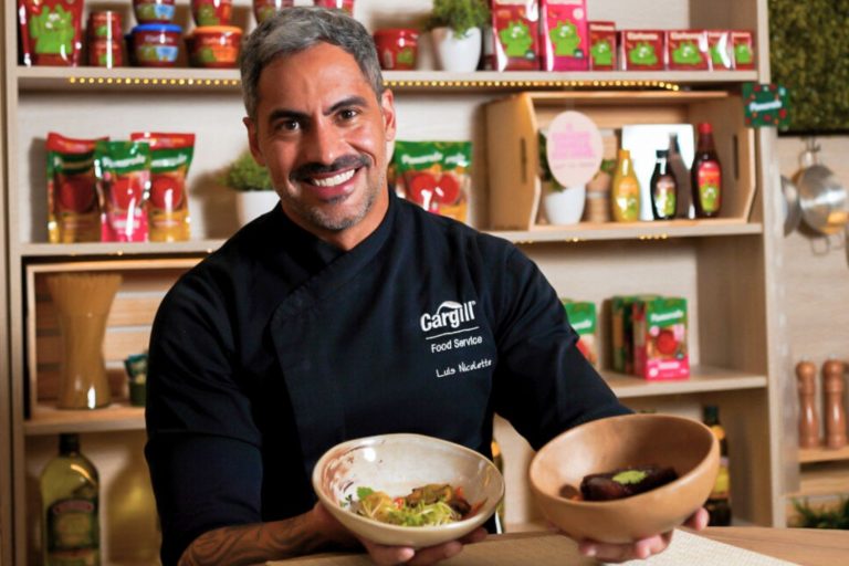 Luis Nicoletti é o chefe de cozinha da Cargill, para uma ciência que começa no campo