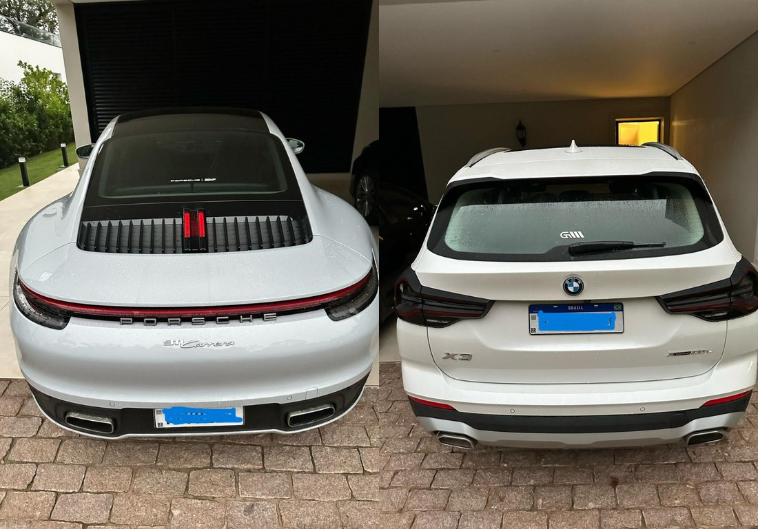 Carros de luxo apreendidos pela PF