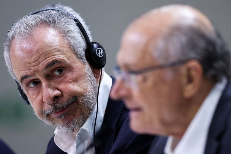 André Corrêa do Lago e Geraldo Alckmin na COP30 em Belém, 17/11/2025