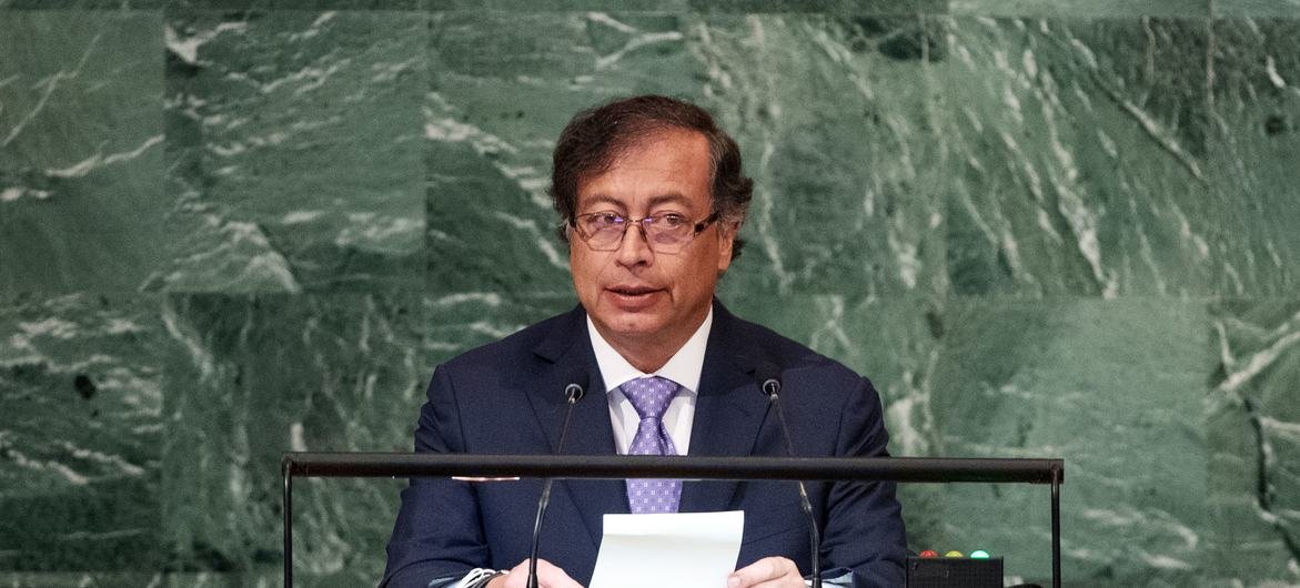 Presidente da Colômbia, Gustavo Petro na Assembleia Geral